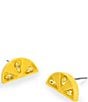 Color:Yellow - Image 2 - Lemon Stud Earrings