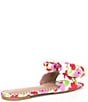 Color:White/Multi - Image 2 - Liah Floral Print Pearl Embellished Slide Sandals