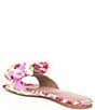 Color:White/Multi - Image 3 - Liah Floral Print Pearl Embellished Slide Sandals