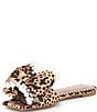 Color:Leopard - Image 4 - Liah Leopard Print Pearl Embellished Slide Sandals