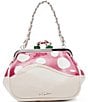 Color:Multi/Red/Ivory - Image 2 - Lil Nugget Kiss Lock Crossbody Bag