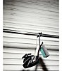 Color:Black - Image 6 - Maddy Satin Bow Mirror Rhinestone Embellished Heel Dress Sandals