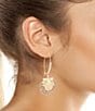 Betsey Johnson Mermaid Jewels Seashell Novelty Dangle Drop Earrings, Color:Gold - Image 2