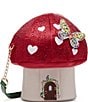 Color:Red - Image 1 - Mush Love Rhinestone and Butterfly Embroidered Crossbody Bag