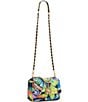 Color:Multi - Image 5 - Neon Butterfly Puffed Flap Crossbody Bag