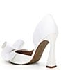 Color:Ivory - Image 3 - Nobble Bow Glitter Bridal Pointed Toe Pumps