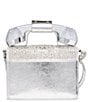 Betsey Johnson Rhinestone Party Line Million Stars Phone Crossbody Bag, Color:Silver - Image 2