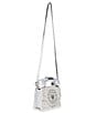 Betsey Johnson Rhinestone Party Line Million Stars Phone Crossbody Bag, Color:Silver - Image 4