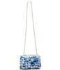 Color:Blue - Image 6 - Pearl Trimmed Bow Crossbody Bag