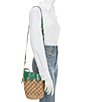 Betsey Johnson Pineapple Straw Drawstring Bucket Bag - Image 4