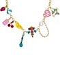 Color:Multi - Image 2 - Pool Party Bib Charm Collar Necklace