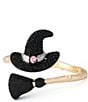 Betsey Johnson Pretty Spooky Witchy Hat Bangle Bracelet - Image 1