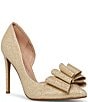 Color:Gold - Image 1 - Prince Metallic Glitter Bow Detail Pumps