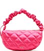 Color:Pink - Image 1 - Quilted Nylon Sling Bag