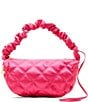 Color:Pink - Image 2 - Quilted Nylon Sling Bag