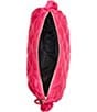 Color:Pink - Image 3 - Quilted Nylon Sling Bag
