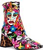 Betsey Johnson Randel Iconic Artwork Block Heel Booties - Image 1