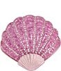 Color:Pink - Image 1 - Seashell Rhinestone Stretch Pink Ring