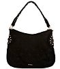Betsey Johnson Skully Suede Studded Medium Hobo Bag - Image 2
