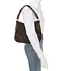 Betsey Johnson Skully Suede Studded Medium Hobo Bag - Image 4