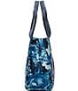Color:Blue - Image 3 - Small Blue Floral Tote Bag