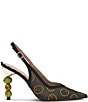 Betsey Johnson Spritz Olive Rhinestone Slingback Pumps - Image 2
