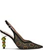 Betsey Johnson Spritz Olive Rhinestone Slingback Pumps - Image 2