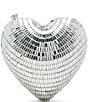 Betsey Johnson Stole My Heart Rhinestone Chain Strap Crossbody Bag, Color:Silver - Image 2