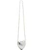 Betsey Johnson Stole My Heart Rhinestone Chain Strap Crossbody Bag, Color:Silver - Image 5