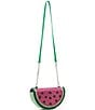 Color:Pink - Image 5 - Sugar High Rhinestone Watermelon Crossbody Bag