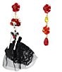 Betsey Johnson Sugar Skull Bride Drop Earrings - Image 2