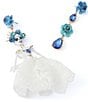 Betsey Johnson Sugar Skull Bride Statement Drop Earrings - Image 3