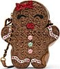 Betsey Johnson Sugar Spice Gingerbread Crossbody Bag, Color:Brown - Image 1