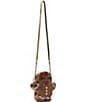 Betsey Johnson Sugar Spice Gingerbread Crossbody Bag, Color:Brown - Image 5