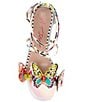 Color:White Butterfly - Image 5 - Trudie Beaded Butterfly Applique Sandals