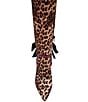 Betsey Johnson Vespar Leopard Print Oversized Bow Tall Boots - Image 5