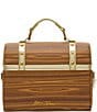 Betsey Johnson X Marks The Spot Treasure Chest Satchel Bag, Color:Brown - Image 2