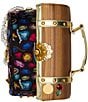 Betsey Johnson X Marks The Spot Treasure Chest Satchel Bag, Color:Brown - Image 3