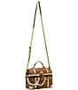 Betsey Johnson X Marks The Spot Treasure Chest Satchel Bag, Color:Brown - Image 4