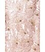 Betsy & Adam Floral Sequin Soutache Halter Sleeveless A-Line Gown, Color:Champagne - Image 5