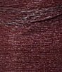 Betsy & Adam Glitter Crinkle Drape Back Gown - Image 5