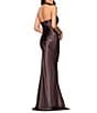 Betsy & Adam Halter Charmeuse Ruched Back Dress - Image 2