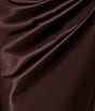 Betsy & Adam Halter Charmeuse Ruched Back Dress - Image 4