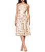 Betsy & Adam Knee Length Halter Soutache Dress - Image 6