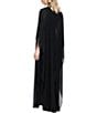 Betsy & Adam Long Sleeve Chiffon Kaftan With Hardware - Image 2
