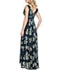 Betsy & Adam Metallic Floral Print Gown - Image 2