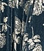 Betsy & Adam Metallic Floral Print Gown - Image 5