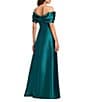Betsy & Adam Off-The-Shoulder Mikado A-Line Gown - Image 2