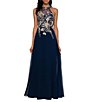 Betsy & Adam Petite Size Sleeveless Halter Embroidered Bodice Chiffon Gown,All Products : American Fashion Style Bags On Sale Betsy & Adam Petite Size Sleeveless Halter Embroidered Bodice Chiffon Gown,All Products : American Fashion Style Bags On Sale
