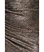 Betsy & Adam Plus Size Metallic Crinkle One Shoulder Ruffle Sleeve Ruched Gown, Color:Black/Gold/Silver - Image 6
